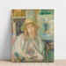 Reproduktion des Gemäldes Mädchen mit Strohhut - Berthe Morisot
