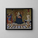 Jungfrau mit Kind in Majestät, umgeben von den Heiligen Christophorus und Sebastian - Fiorenzo di Lorenzo — gerahmtes Bild an der Wand