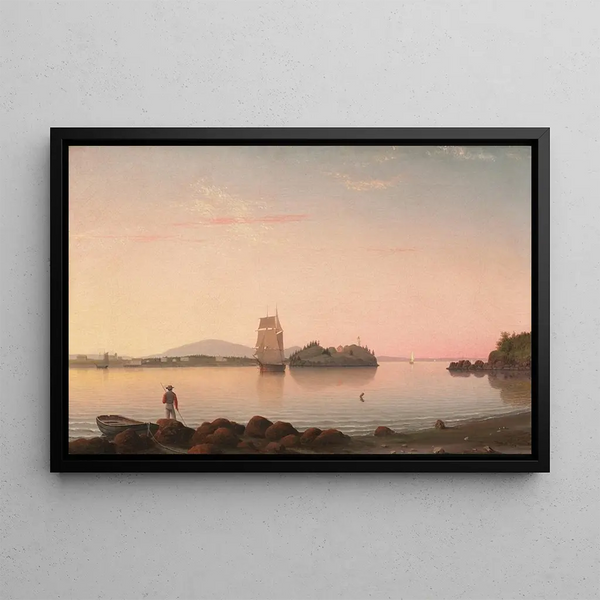 Eulenkopf, Penobscot-Bucht, Maine - Fitz Henry Lane — gerahmtes Bild an der Wand