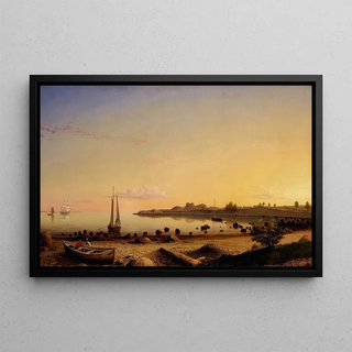 Fitz Henry Lane - Stage Fort across Gloucester Harbor.webp