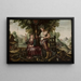 Allegorie Österreichs mit Ceres und Bacchus - Flämischer Maler — gerahmtes Bild an der Wand
