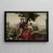 Allegorie Italiens mit Venus und Apollo - Flämischer Maler — gerahmtes Bild an der Wand