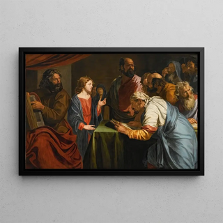 Flemish School - Christ Amongst The Pharisees.webp