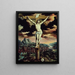 Der Christus am Kreuz - Flämische Schule — gerahmtes Bild an der Wand