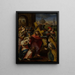 Der Christus auf dem Weg zum Kalvarienberg - Flämische Schule — gerahmtes Bild an der Wand