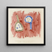 Blumen Pfannen I - Paul Klee — gerahmtes Bild an der Wand