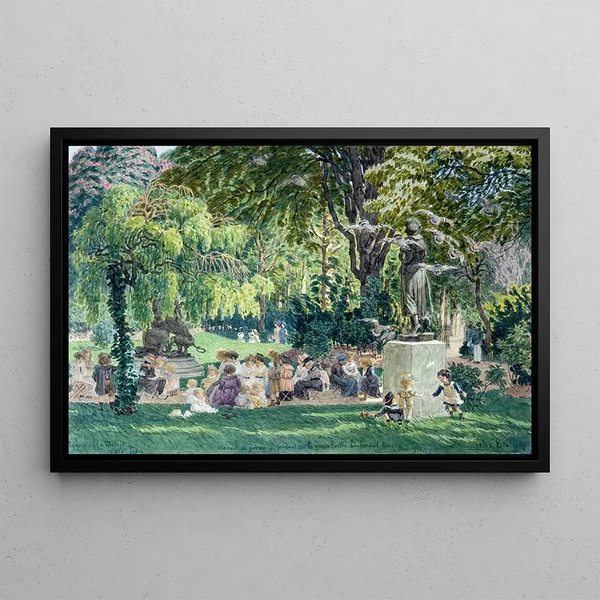 Square de la mairie XIV Paris (conflit de cas) - Félix Brard — gerahmtes Bild an der Wand