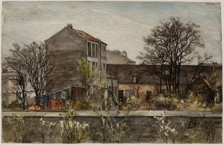 Flix Brard - Vue de la pension Benoist Catelin au GrandMontrouge.webp