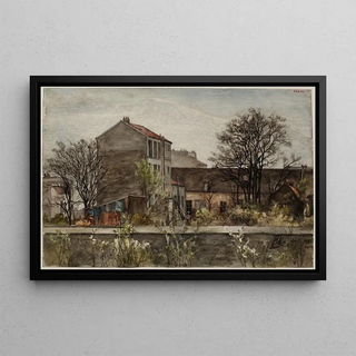 Flix Brard - Vue de la pension Benoist Catelin au GrandMontrouge.webp