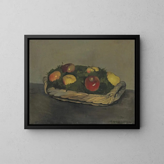 Flix Vallotton - Basket With Red And Yellow Apples.webp