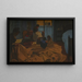 La blanchisseuse, chambre bleue - Félix Vallotton — gerahmtes Bild an der Wand
