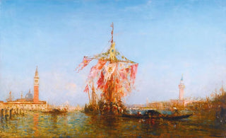 Flix Ziem - Bateau Pavois Sur Le Bassin Venise.webp