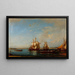 Kähne und Segelschiffe am Bosporus - Félix Ziem — gerahmtes Bild an der Wand