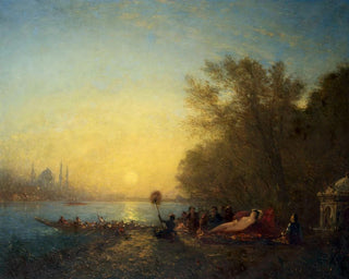 Konstantinopel, die Ruhe der Sultanin - Félix Ziem — Ansicht des Kunstwerks