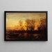Sonnenuntergang - Félix Ziem — gerahmtes Bild an der Wand