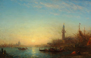 Flix Ziem - Coucher de soleil quai des Esclavons.webp