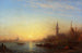 Sonnenuntergang am Esclavons-Ufer in Venedig - Félix Ziem — Ansicht des Kunstwerks
