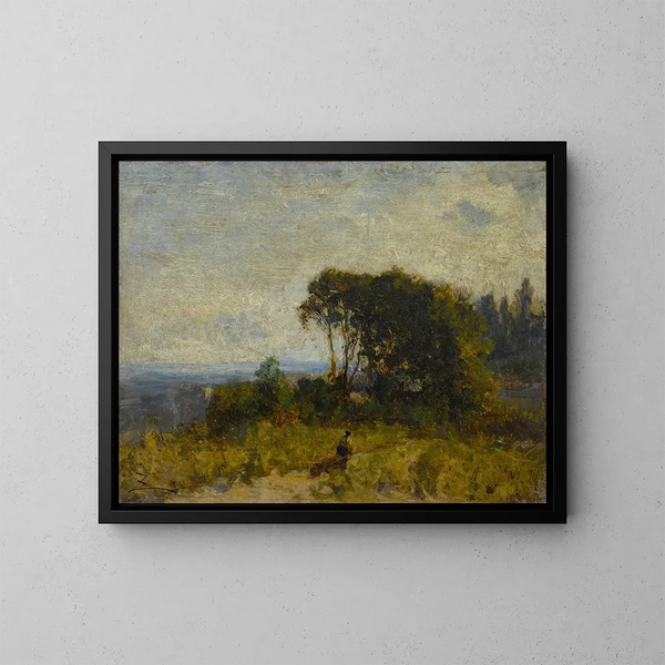 Umgebung von Barbizon - Félix Ziem — gerahmtes Bild an der Wand