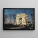 L'Arc de Triomphe de l'Étoile, 8. Arrondissement - Félix Ziem — gerahmtes Bild an der Wand