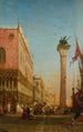 Die Säule des Löwen von San Marco am Molo - Félix Ziem — Ansicht des Kunstwerks