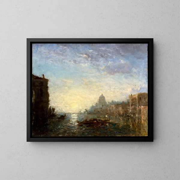 La Salute, effet de matin - Félix Ziem — gerahmtes Bild an der Wand