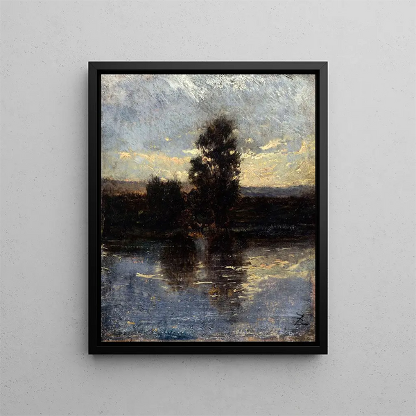 La Seine - Félix Ziem — gerahmtes Bild an der Wand
