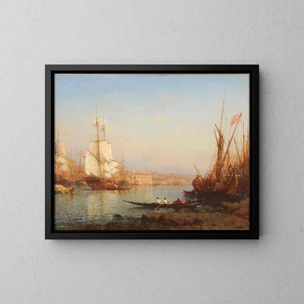 Der Bosporus - Félix Ziem — gerahmtes Bild an der Wand