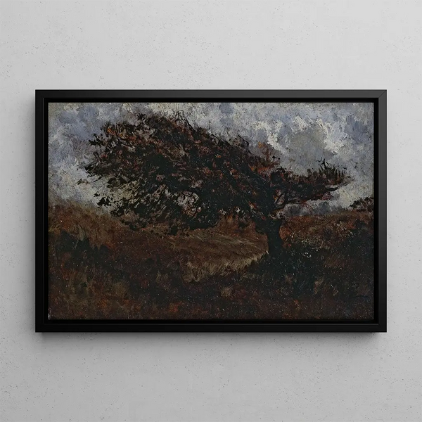 Der Windstoß - Félix Ziem — gerahmtes Bild an der Wand