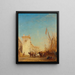 Le quai Saint - Jean à Marseille - Félix Ziem — gerahmtes Bild an der Wand