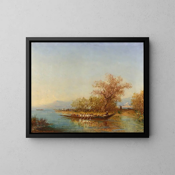L'embouchure du Bosphore - Félix Ziem — gerahmtes Bild an der Wand