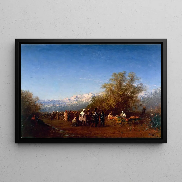 Mars, Fès - Félix Ziem — gerahmtes Bild an der Wand