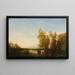 Landschaft niederländisch - Félix Ziem — gerahmtes Bild an der Wand