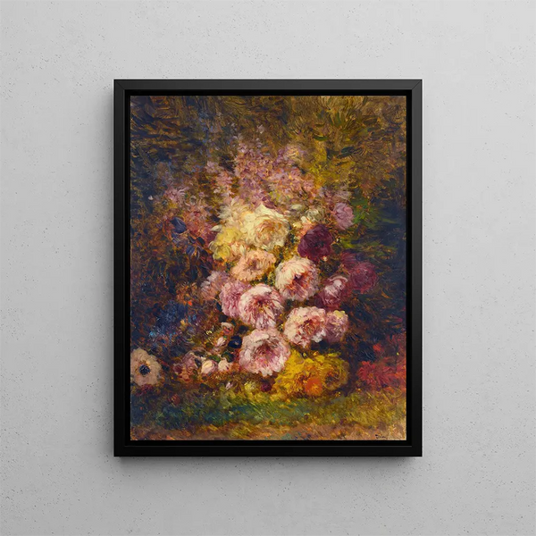 Pfingstrosen - Félix Ziem — gerahmtes Bild an der Wand