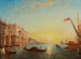 Sonnenaufgang vor der Piazzetta und dem Dogenpalast, Venedig - Félix Ziem — Ansicht des Kunstwerks