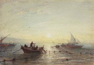 Flix Ziem - Tuna Fishing at Sunrise off the Coast near Marseilles.webp