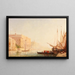 Venedig, Kanalszene - Félix Ziem — gerahmtes Bild an der Wand