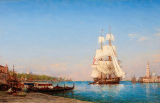 Flix Ziem - Venice a Sailing Ship.webp