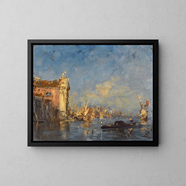 Venedig, Kirche der Gesuati - Félix Ziem — gerahmtes Bild an der Wand