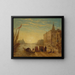 Venedig, Quai des Esclavons - Félix Ziem — gerahmtes Bild an der Wand
