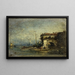 Vue d'Italie la vieille porte - Félix Ziem — gerahmtes Bild an der Wand