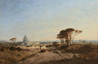 Flix Ziem - Vue de Rome et de larrive vers le Vatican.webp