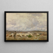 Winter in der Campine - Florent Crabeels — gerahmtes Bild an der Wand