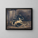 liegende Kuh in einem Stall - Floris Verster — gerahmtes Bild an der Wand