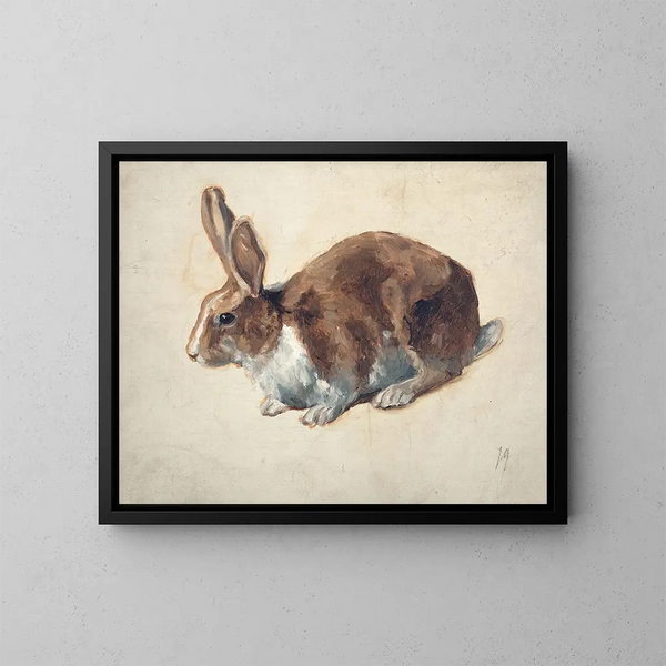 Kaninchen - Floris Verster — gerahmtes Bild an der Wand