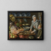 Szene in der Küche - Floris van Schooten — gerahmtes Bild an der Wand