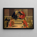 Der Himmelfahrt der Jungfrau - Schule von Botticelli — gerahmtes Bild an der Wand