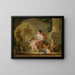Eine Allegorie der Malerei - Schule von François Boucher — gerahmtes Bild an der Wand