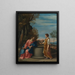 Jesus und die Samariterin - Schule von Guido Reni — gerahmtes Bild an der Wand