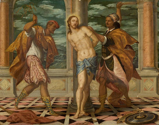 La Flagellation - Schule von Paolo Veronese — Ansicht des Kunstwerks