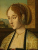 Portrait einer jungen Frau - Schule des Meisters vom Heiligenschein — Ansicht des Kunstwerks